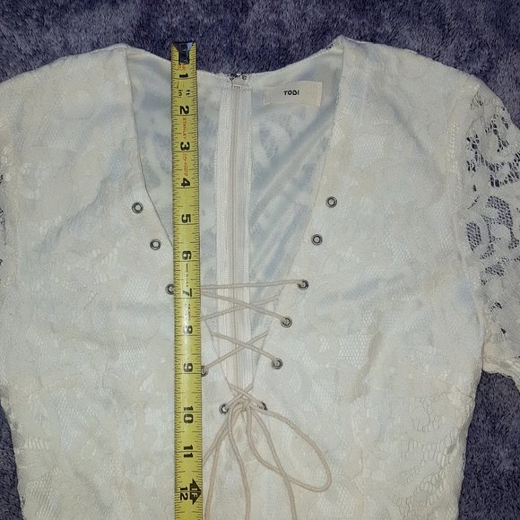 Tobi White Lace Dress XS - Picture 14 of 16